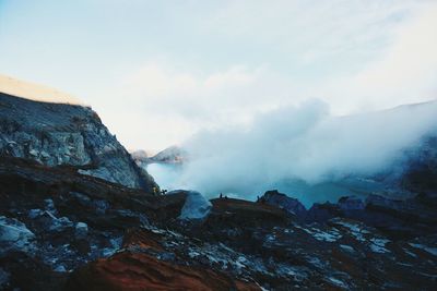 Scenic view of mountains