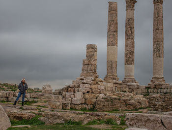 Old ruins against sky