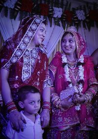 Portrait of smiling woman