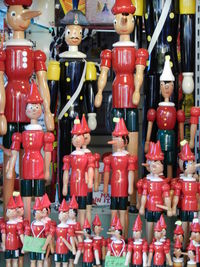 Full frame of red balls