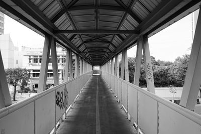 View of elevated walkway