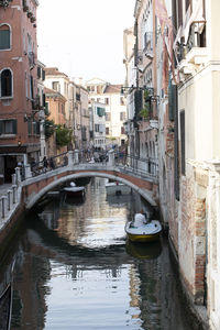 Canal amidst buildings in city