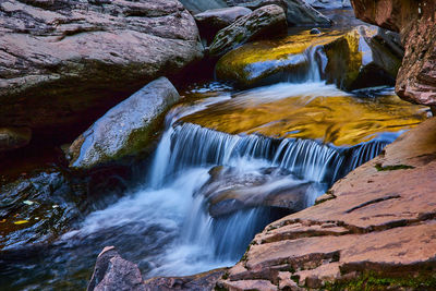 View of waterfall