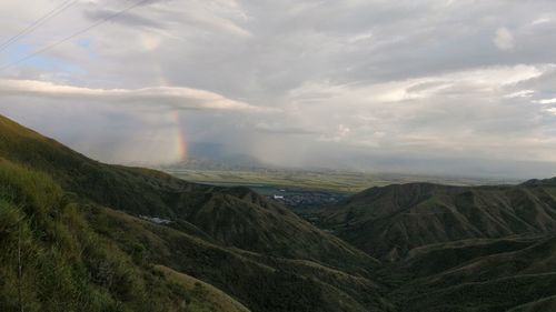 Scenic view of landscape against sky