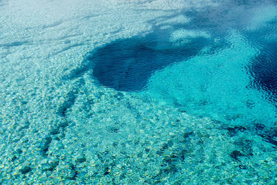 High angle view of swimming pool