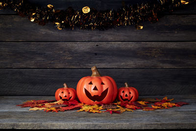 View of pumpkin on table