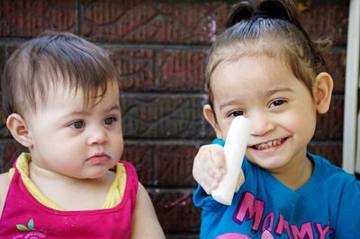 Portrait of happy girl