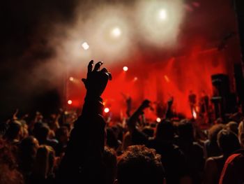 Crowd at music concert