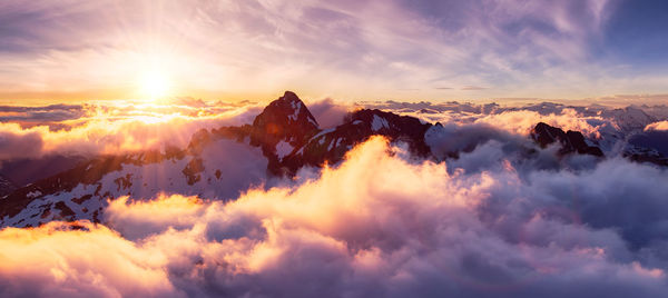 Scenic view of cloudscape during sunset