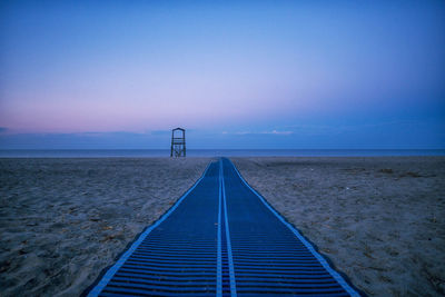 Empty pier over sea