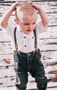 Portrait of toddler boy