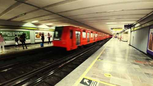 Train at railroad station