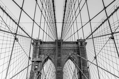 Low angle view of bridge against sky
