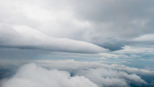 Low angle view of clouds in sky