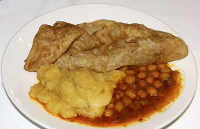 Close-up of food in plate