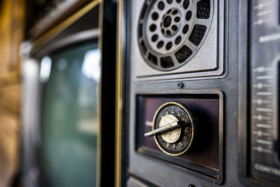 Close-up of vintage car