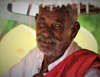 Close-up portrait of a man