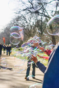 Close-up of bubbles