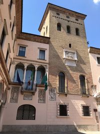 Low angle view of building against sky