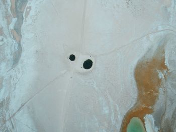 Aerial view of desert