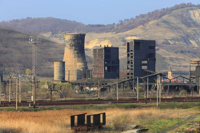 Factory against sky