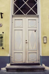 Close-up of closed door