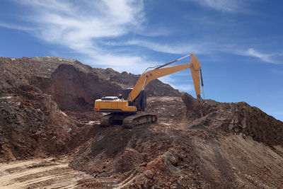 Construction site against sky