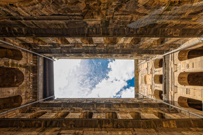 Low angle view of historical building