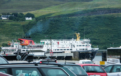 Cars on boat