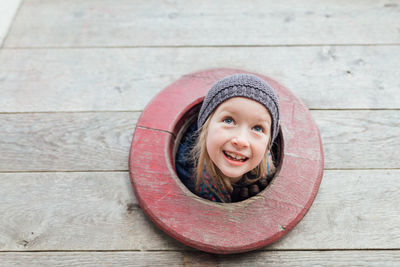 Portrait of smiling girl