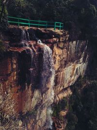 Rock formation on cliff