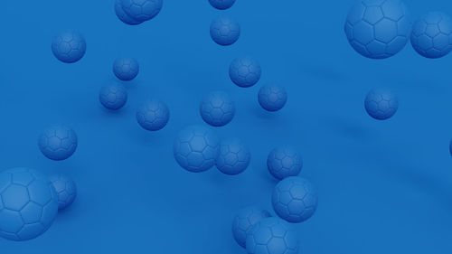 Close-up of jellyfish against blue background