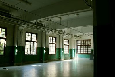 Interior of abandoned building