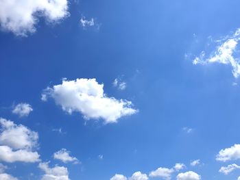 Low angle view of clouds in sky