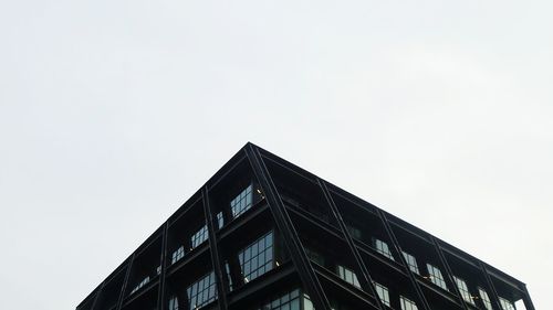 Low angle view of building against clear sky