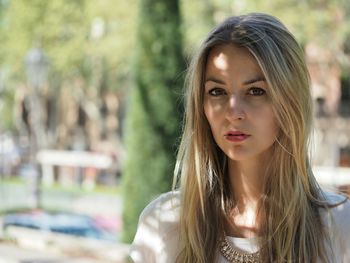 Portrait of young woman