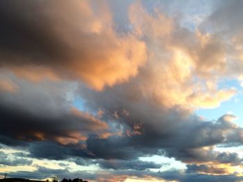 Low angle view of cloudy sky