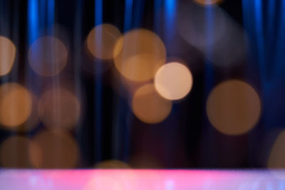 Defocused image of lights