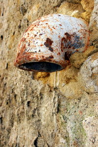 Close-up of stone wall