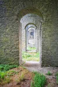 Stone wall of old building