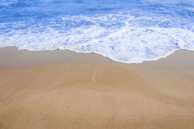 High angle view of beach