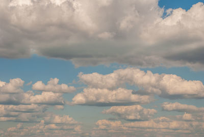 Low angle view of clouds in sky