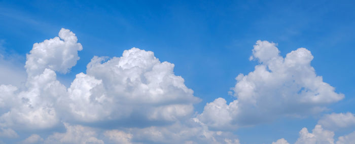 Low angle view of clouds in blue sky