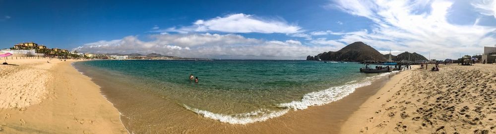 Panoramic view of beach