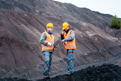 Men working at construction site