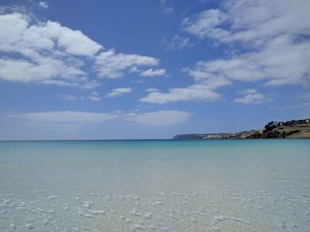 Scenic view of sea against sky