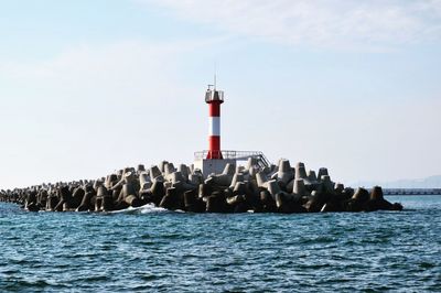 Lighthouse at seaside