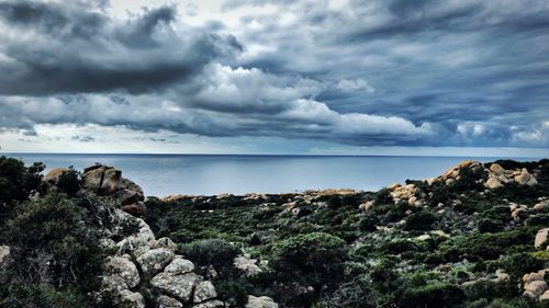 Scenic view of sea against sky