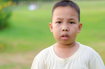 Portrait of cute boy