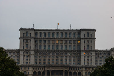 Low angle view of building against sky